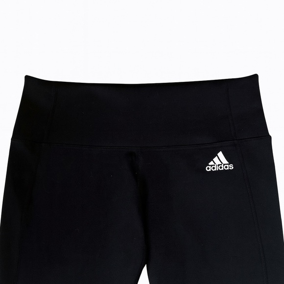 Adidas Women’s Size Small Black Climalite Leggings With Side Stripes. #Athletic - Picture 2 of 2